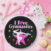 完全十体操選手 ペーパープレート (パーティー)