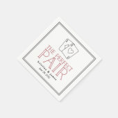 完全対 |カップルカジノテーマ遊ズカード スタンダードカクテルナプキン (角)