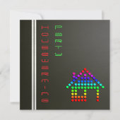 完全引っ越し祝いパーティーパーティの招待状 招待状 (正面)