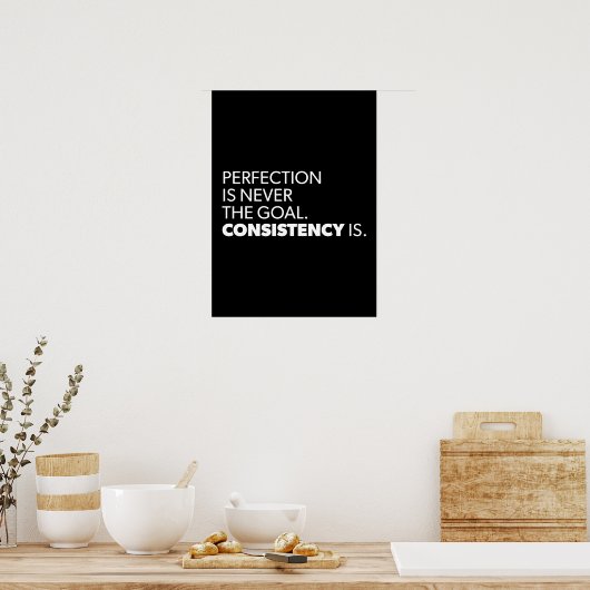 完全性と整合性 – 成功やる気を起こさせる ポスター (キッチン)