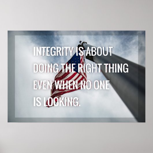 完全性。米国国旗 ポスター (正面)