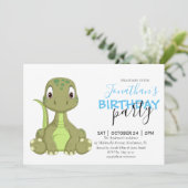 完全恐竜をテーマにした誕生日招待状! 案内状 (スタンド正面)