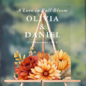 完全愛開花 | フローラ秋の結婚式歓迎 アクリルサイン (ニュートラル)