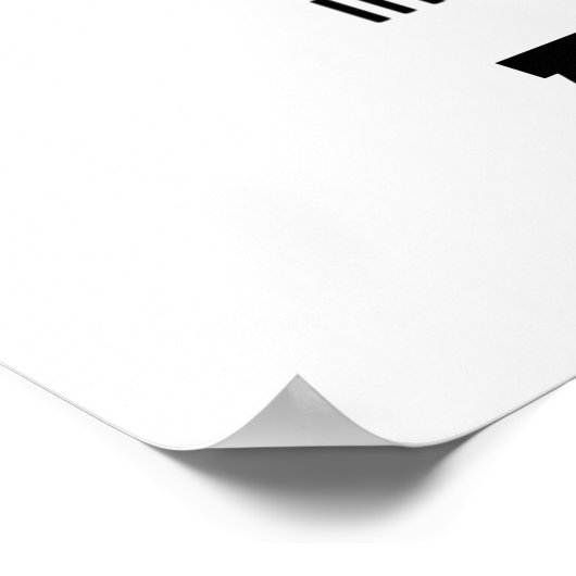 完全無地のに私のコア(地球の層) ポスター (角)