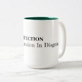 完全無欠は先延ばしに変装す ツートーンマグカップ (正面右)