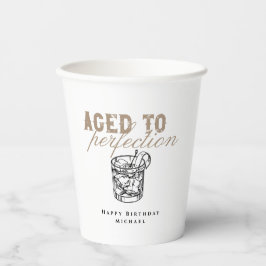 完全熟年ホワイトウイスキー誕生日パーティー 紙コップ