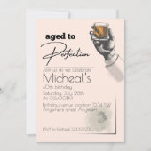 完全熟年メンズバースデーパーティー招待状 招待状 (正面)