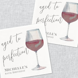 完全熟成のワイン誕生日 スタンダードカクテルナプキン