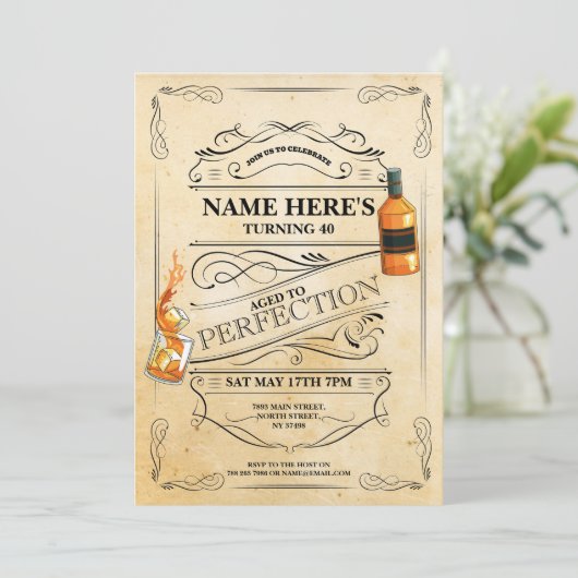 完全熟成ウイスキー任意の年齢のヴィンテージ 招待状 (スタンド正面)