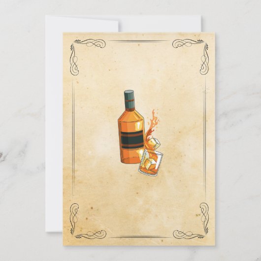 完全熟成ウイスキー任意の年齢のヴィンテージ 招待状 (裏面)