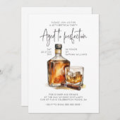 完全熟成ウイスキー&シガーメンズ誕生日 招待状 (正面/裏面)