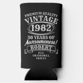 完全熟成カスタムヴィンテージ誕生日 スリム缶クーラー (裏面)