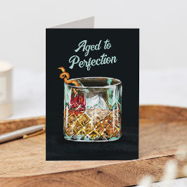 完全熟成トップシェルフウイスキー誕生日 ノートカード
