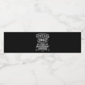 完全熟成パーソナライズされたヴィンテージ誕生日 ペットボトルラベル (シングルラベル)