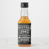 完全熟成パーソナライズされたヴィンテージ誕生日 リキュールボトルラベル (正面)