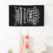 完全熟成パーソナライズされたヴィンテージ誕生日 横断幕 (インサイチュ)