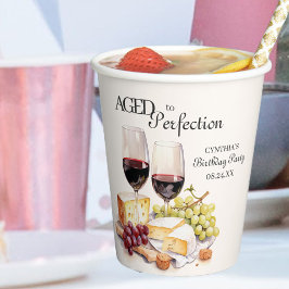 完全熟成ワインとチーズ誕生日 紙コップ