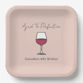 完全熟成ワイン40歳の誕生日 ペーパープレート (正面)