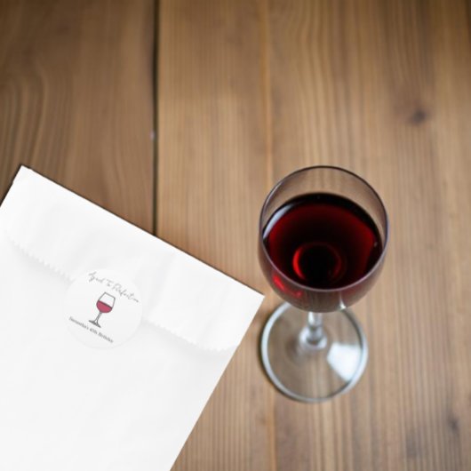 完全熟成ワイン40歳の誕生日 ラウンドシール