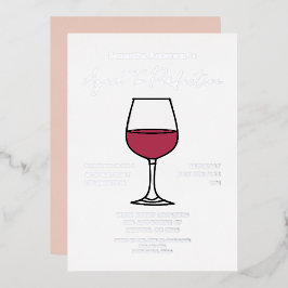 完全熟成ワイン40歳の誕生日 箔招待状