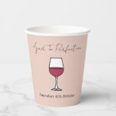 完全熟成ワイン40歳の誕生日 紙コップ (正面)