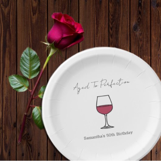 完全熟成ワイン50誕生日 ペーパープレート