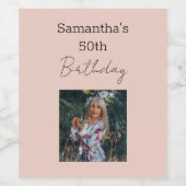 完全熟成ワイン50誕生日 ワインラベル (シングルラベル)