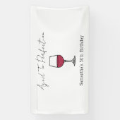 完全熟成ワイン50誕生日 横断幕 (縦)