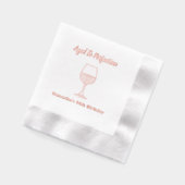 完全熟成ワイン50誕生日 箔ナプキン (左)