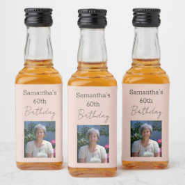完全熟成ワイン60誕生日 リキュールボトルラベル
