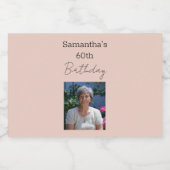 完全熟成ワイン60誕生日 リキュールボトルラベル (シングルラベル)