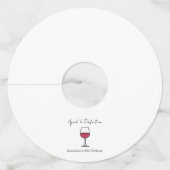 完全熟成ワイン60誕生日 ワイングラスタグ (正面)