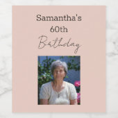 完全熟成ワイン60誕生日 ワインラベル (シングルラベル)