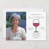 完全熟成ワイン60誕生日 招待状 (正面)