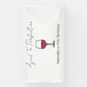 完全熟成ワイン60誕生日 横断幕 (縦)