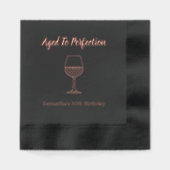 完全熟成ワイン60誕生日 箔ナプキン (正面)
