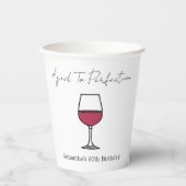 完全熟成ワイン60誕生日 紙コップ (正面)