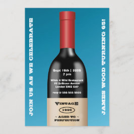 完全熟成ヴィンテージワイン | バースデー 招待状