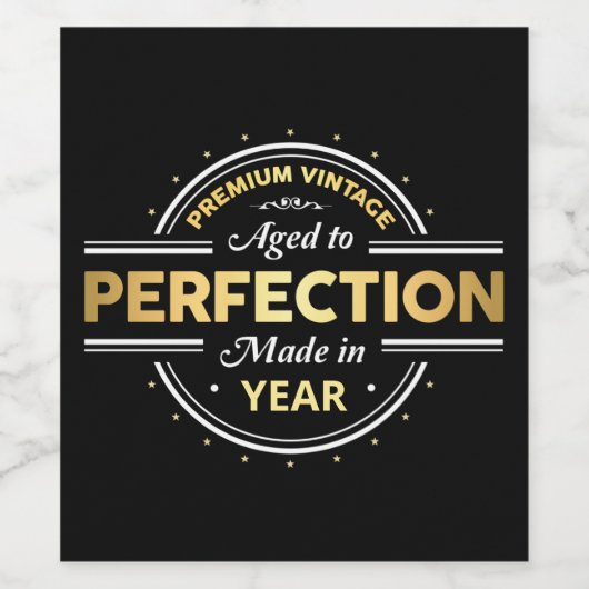 完全熟成誕生年 ワインラベル (シングルラベル)