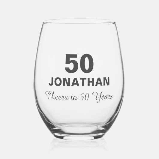 完全熟成誕生日ワイングラス ステムなしワイングラス (正面)