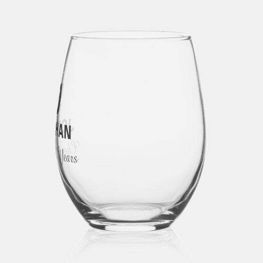 完全熟成誕生日ワイングラス ステムなしワイングラス (左)