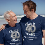 完全熟成40歳の誕生日Tシャツ Tシャツ<br><div class="desc">ことわざカスタム「40年への応援」、「完成度に優れた熟年」および日付を特徴とする40歳の誕生日tシャツと40歳の誕生日tシャツ。</div>