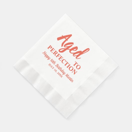 完全熟成50誕生日ナプキンス 縁ありランチョンナプキン (角)