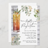 完全熟成50誕生日フローラ 招待状 (正面/裏面)