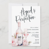 完全熟成、ワインテーマ、ワイナリー誕生日 招待状 (正面)