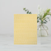 完全白と黄色の水玉模様壁紙 箔シーズンポストカード (立ち正面)