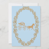 完全編集可能なシンデレラの誕生日パーティーの招待状 招待状 (裏面)