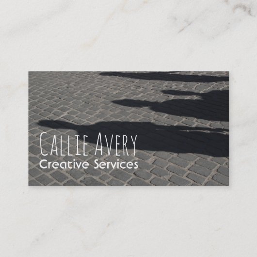 完全編集可能の、写真ベースの創造的な企業 名刺 (正面)