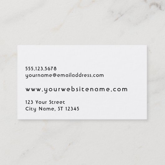 完全編集可能赤いワスレグサの写真の水低下 名刺 (裏面)