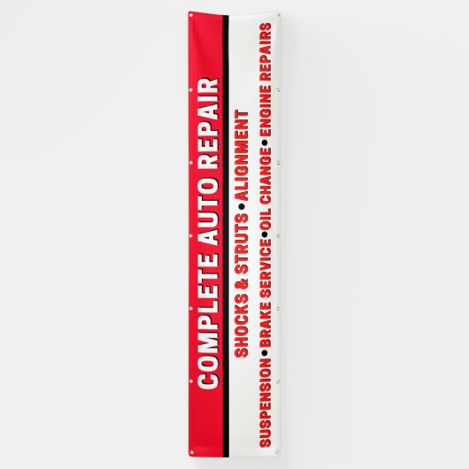 完全自動修復サスペンションブレーキエンジンログ 横断幕 (縦)
